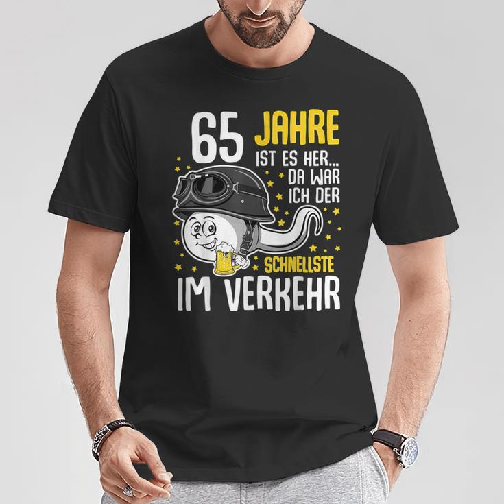 Vor 65 Jahren Der Fastest In Traffic 65Th Birthday Man T-Shirt Lustige Geschenke