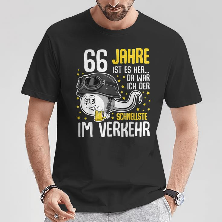 Vor 66 Jahren Der Fastest In Traffic 66Th Birthday Man T-Shirt Lustige Geschenke