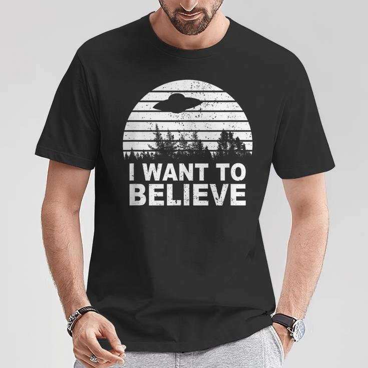 I Want To Believe I Aliens Ufo Roswell Alien T-Shirt Lustige Geschenke