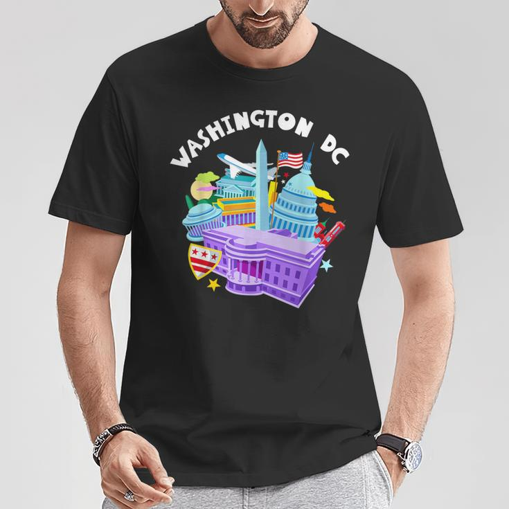 Washington DCVacation Cherry Blossom White House Capitol T-Shirt Unique Gifts