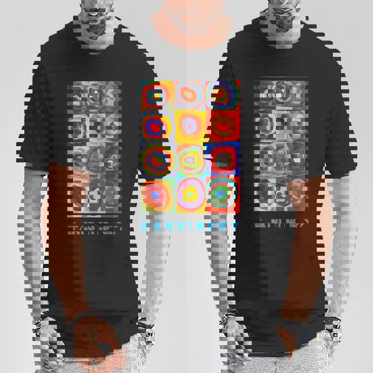 Wassily Kandinsky Color Estudio Cuadrados Círculos Concéntricos Camiseta unisex Regalos divertidos