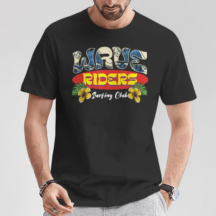 Wave Riders Surfing Club Surfboard Ocean Surfer T-Shirt Unique Gifts