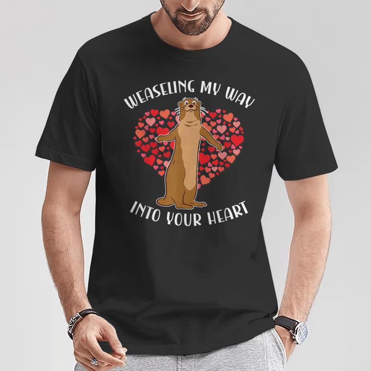 Weaseling My Way Into Your Heart For Weasel Lovers T-Shirt Unique Gifts