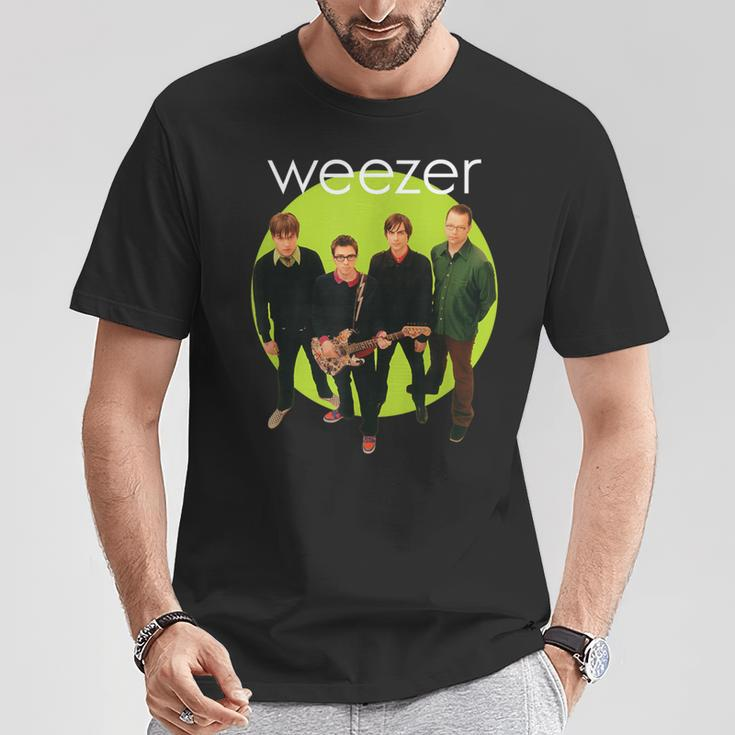 Weezer Green Album Circle T-Shirt Unique Gifts