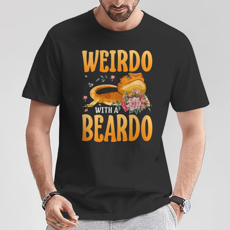 Weirdo With A Beardo Bearded Dragon Beardie T-Shirt Unique Gifts