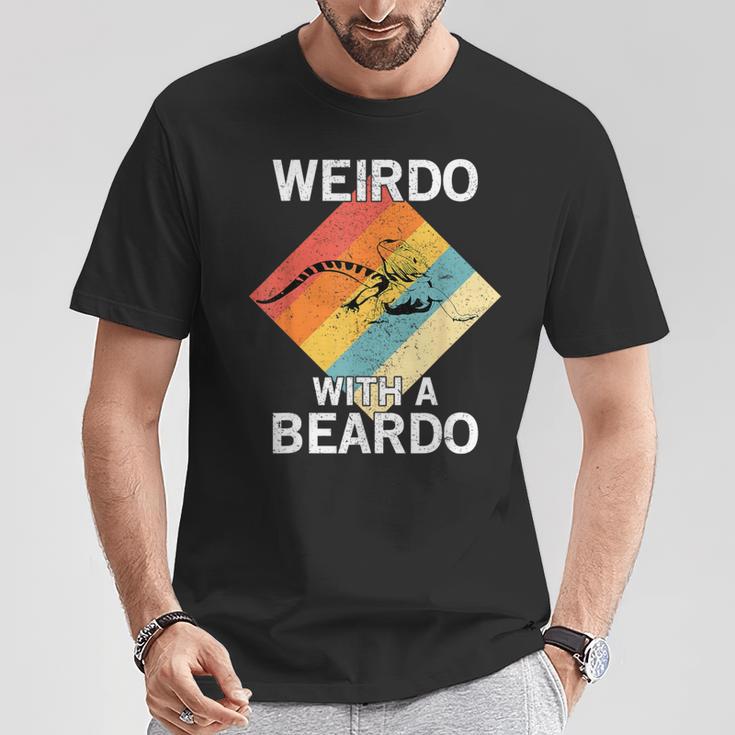 Weirdo With A Beardo Retro Vintage Bearded Dragon T-Shirt Unique Gifts