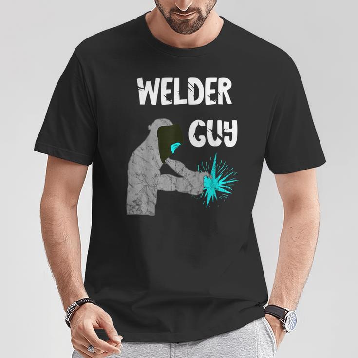 Welder Guy Mig Welding Helmet Weld Slworker Metal Workers T-Shirt Unique Gifts