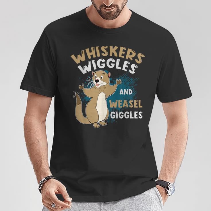 Whiskers Wiggles And Weasel Giggles For Weasel Lovers T-Shirt Unique Gifts