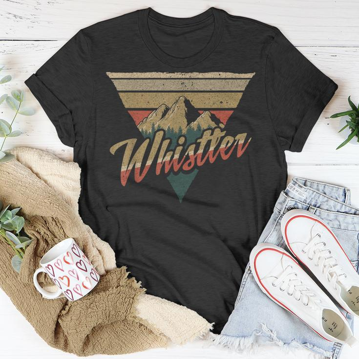 Whistler Blackcomb Mountain Illustration Vacation Souvenir T-Shirt Unique Gifts