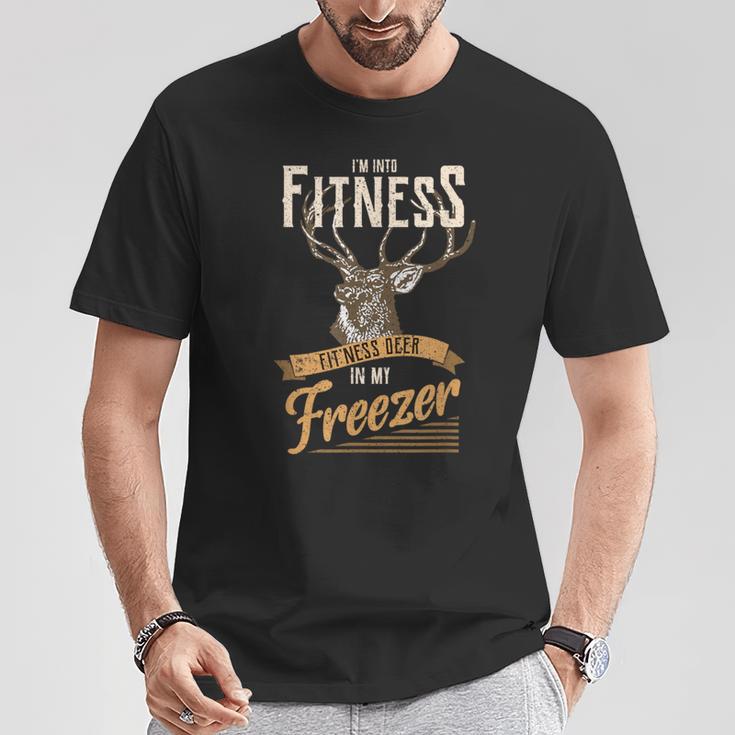 Whitetail Buck Deer Hunting Season I'm Into Fitness T-Shirt Unique Gifts