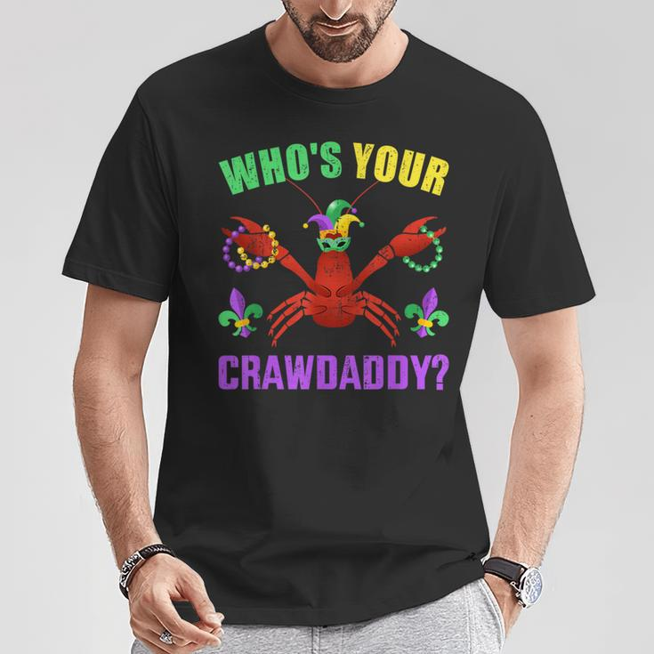 Who's Your Crawdaddy With Beads For Mardi Gras Carnival T-Shirt Unique Gifts