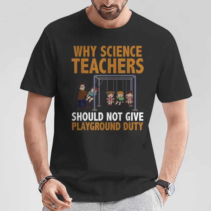 Why Science Teachers Should Not Give Playground Duty T-Shirt Unique Gifts