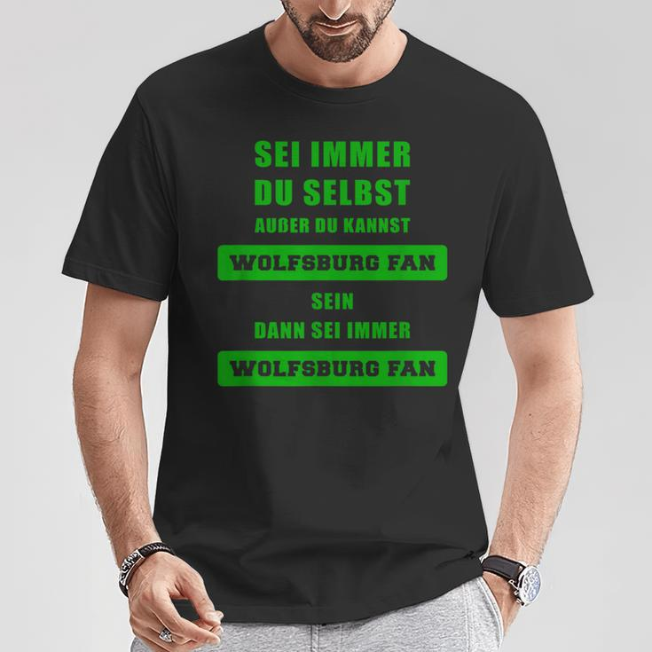 Wolfsburg Fan T-Shirt mit Sei Immer Wolfsburg Fan Slogan Lustige Geschenke
