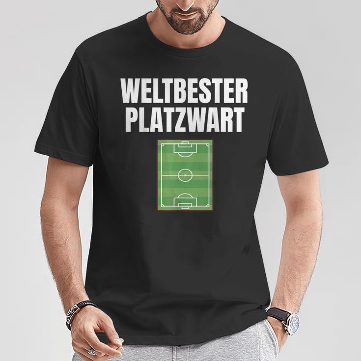 Worlds Best Platzwart Greenkeeper Football Pitch T-Shirt Lustige Geschenke