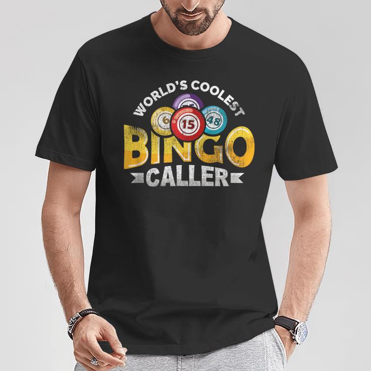 World's Coolest Bingo Caller Vintage Bingo Balls T-Shirt Unique Gifts