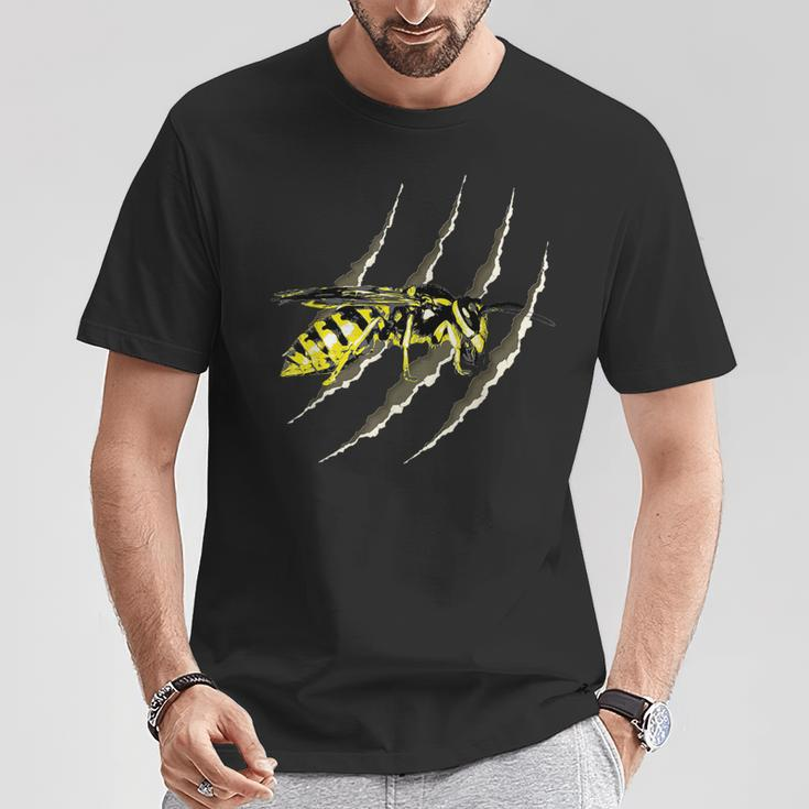 Yellow Jacket Wasp Tear Punk Emo Goth T-Shirt Unique Gifts