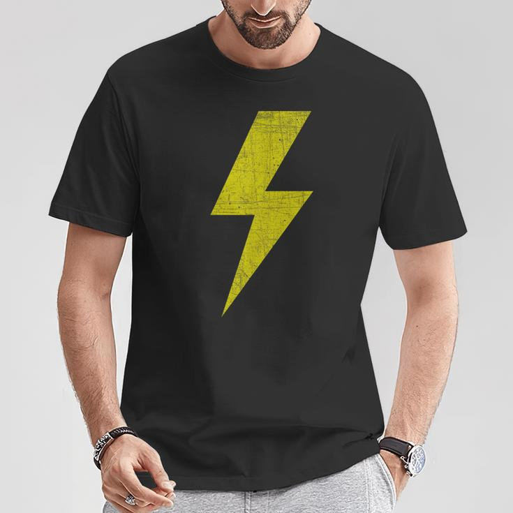 Yellow Thunderbolt Bolt Lightning Team T-Shirt Unique Gifts