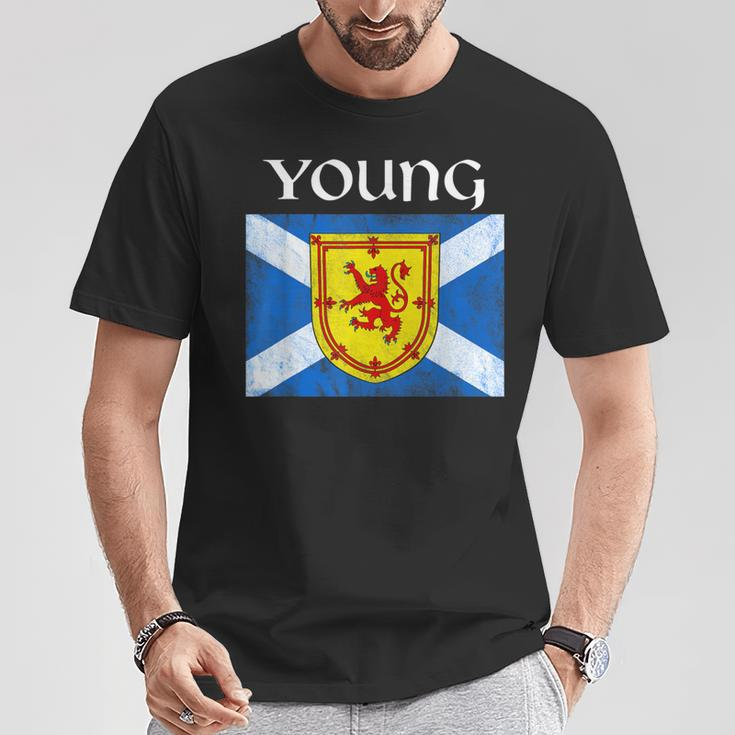 Young Clan Scottish Name Scotland Flag T-Shirt Funny Gifts