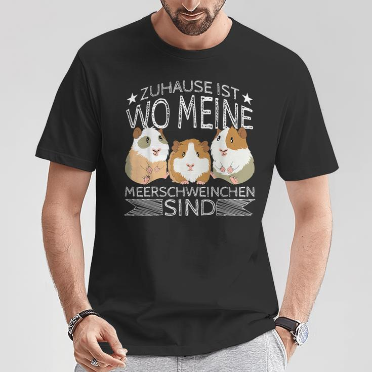 Zuhause Ist Wo Meine Meerschweinchen Sind Guinea Pigs T-Shirt Lustige Geschenke