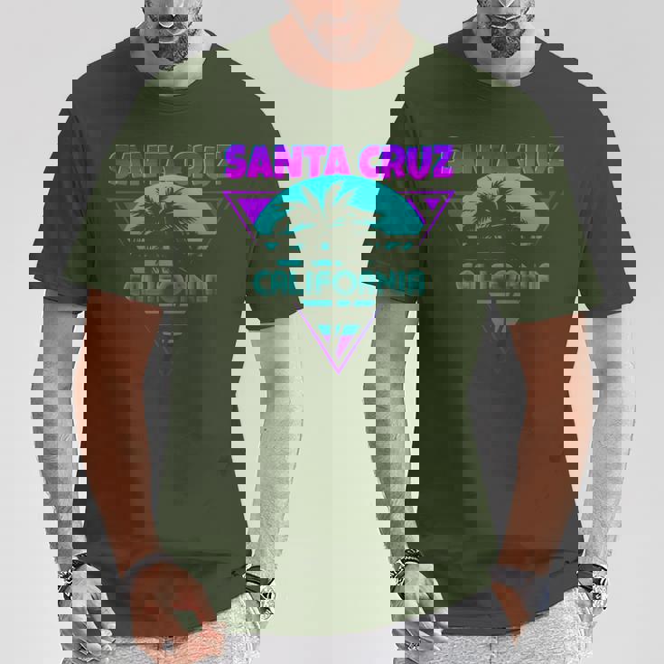 70S 80S En La Ciudad De California Santa Cruz Surfing Camiseta unisex Regalos divertidos