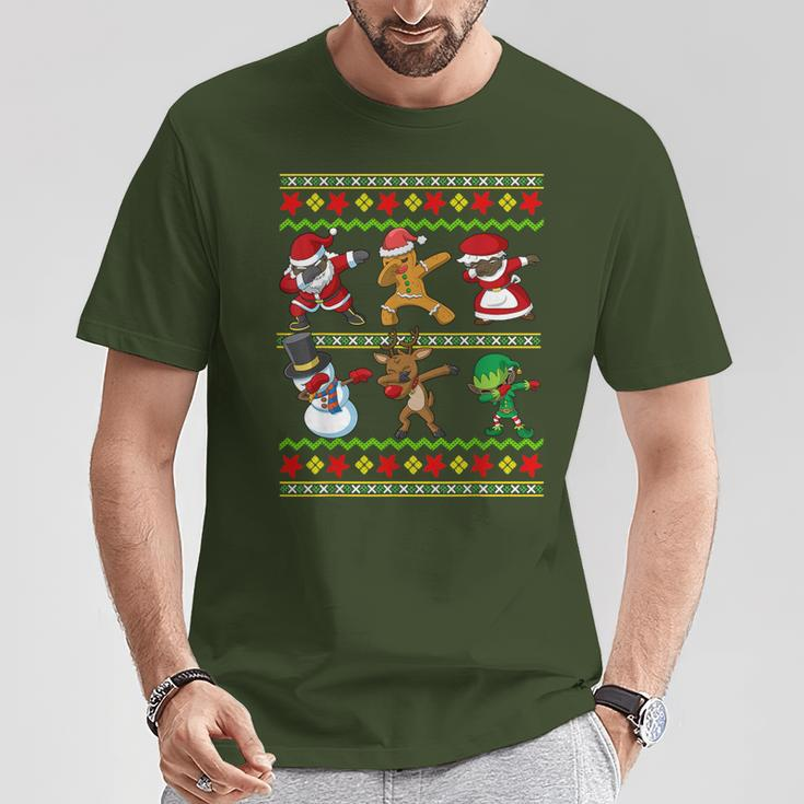 Black African American Squad Santa Claus Mrs Claus Christmas T-Shirt Unique Gifts
