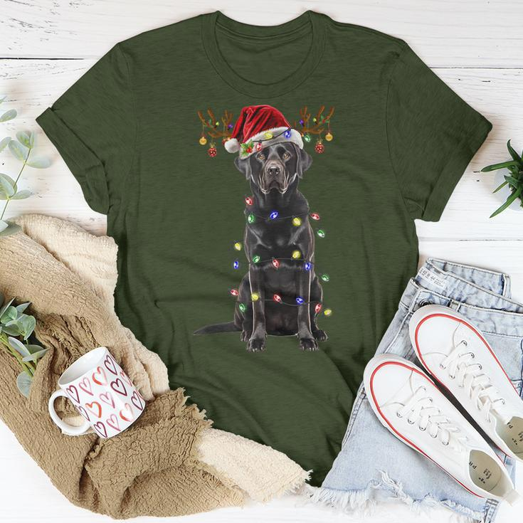 Black Lab Labrador Christmas Tree Reindeer Pajama Dog Xmas T-Shirt Funny Gifts