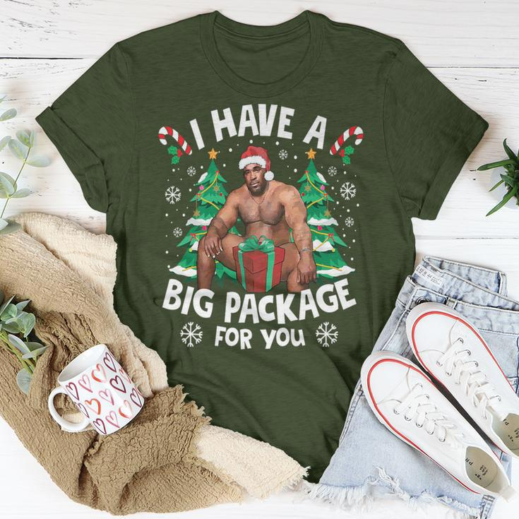 Christmas I Have A Big Package For You Naughty Big Black Guy T-Shirt Funny Gifts