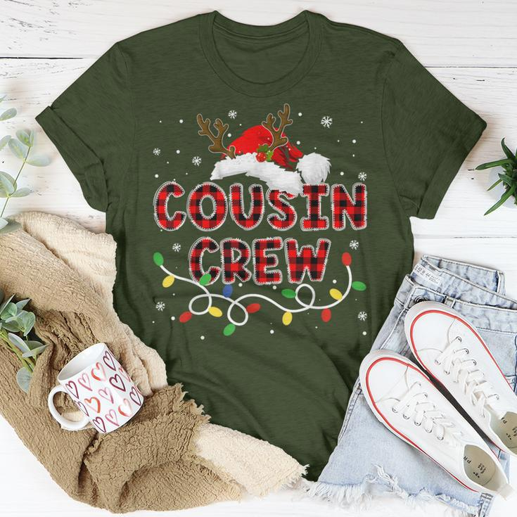 Christmas Cousin Crew Buffalo Plaid Family Xmas Pajamas Pjs T-Shirt Funny Gifts