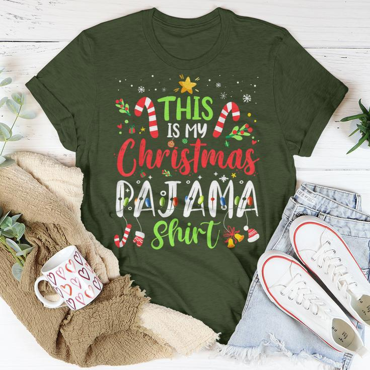 This Is My Christmas Pajama Matching Family Pajamas T-Shirt Unique Gifts