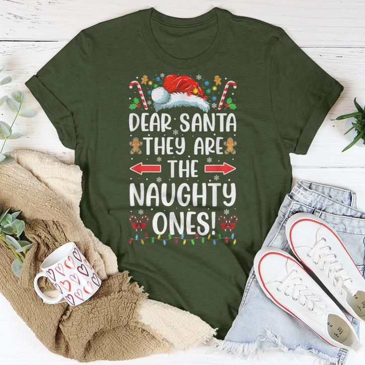 Dear Santa They Are The Naughty Ones Christmas Pajamas T-Shirt Funny Gifts