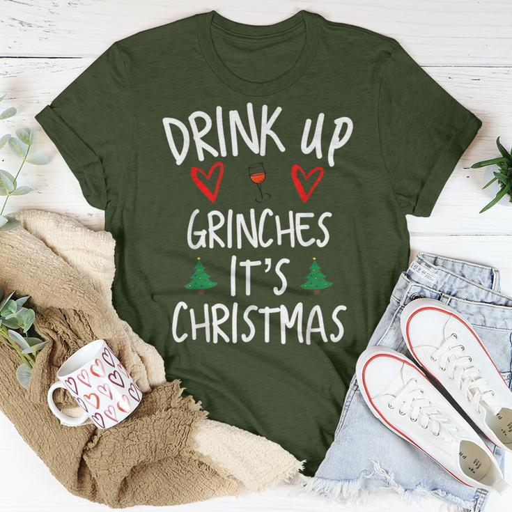 Drink Up Grintches It's Christmas Christmas T-Shirt Funny Gifts