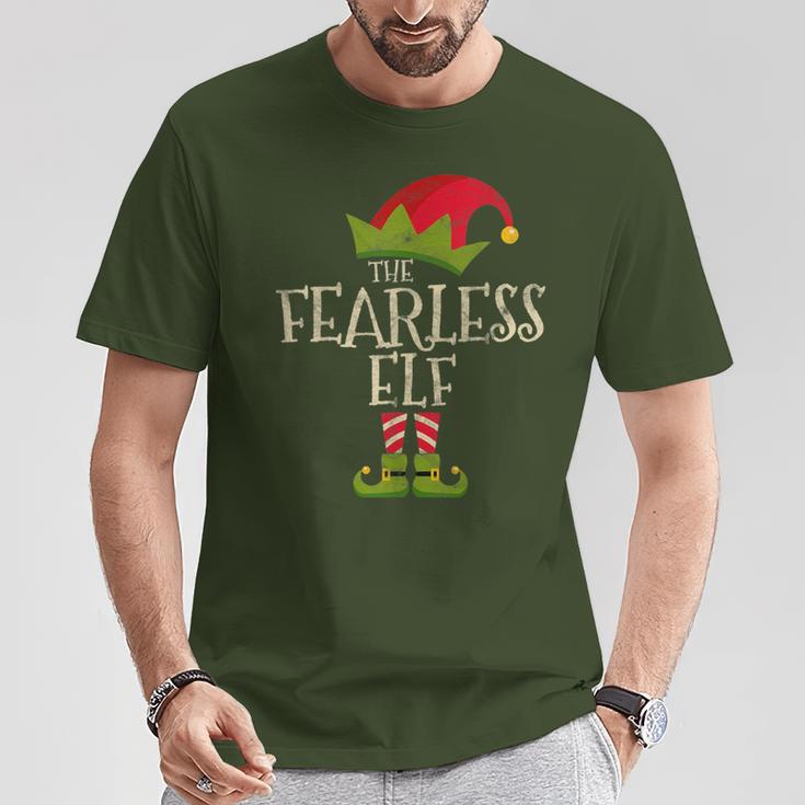 Easy The Fearless Elf Costume Family Group Christmas T-Shirt Unique Gifts