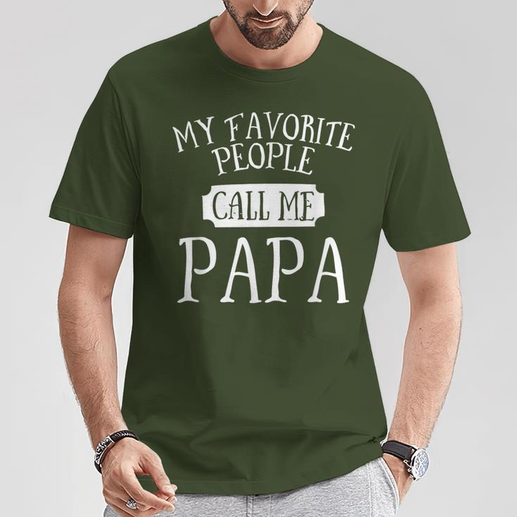My Favorite Call Me Papa Grandpa Christmas Father's Day T-Shirt Unique Gifts