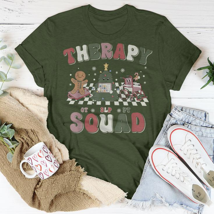 Therapy Squad Slp Ot Pt Team Christmas Therapy Squad T-Shirt Funny Gifts