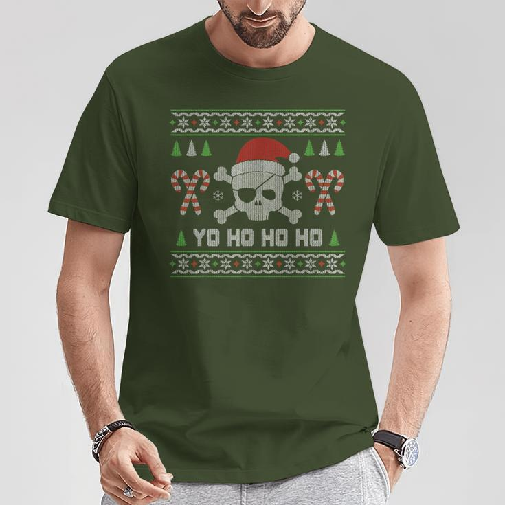 Santa Pirate Classic Tacky Christmas T-Shirt Unique Gifts