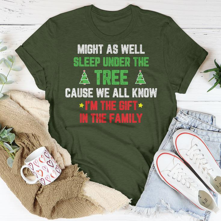 Sleep Under Tree I'm The In The Family Christmas T-Shirt Funny Gifts