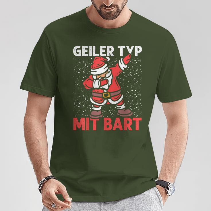 Geiler Typ Mit Beard Christmas Men's Black T-Shirt Lustige Geschenke