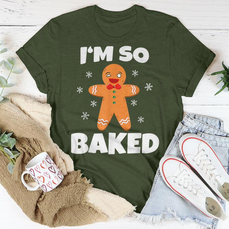 Gingerbread Man I'm So Baked Christmas Cookie Baking T-Shirt Funny Gifts