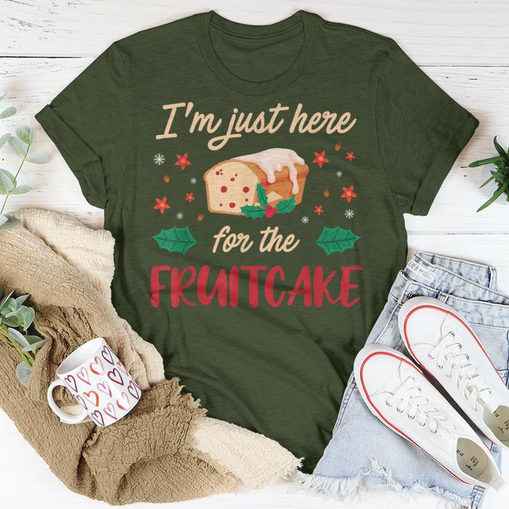 I'm Just Here For The Fruitcake Matters Christmas Cake T-Shirt Unique Gifts