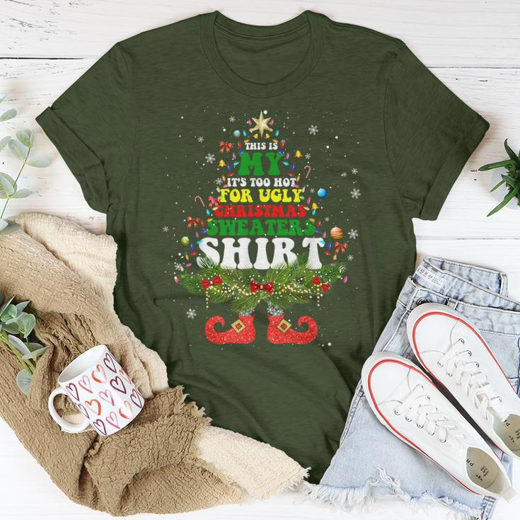 This Is My It's Too Hot For Ugly Christmas Sweaters Pajamas T-Shirt Funny Gifts