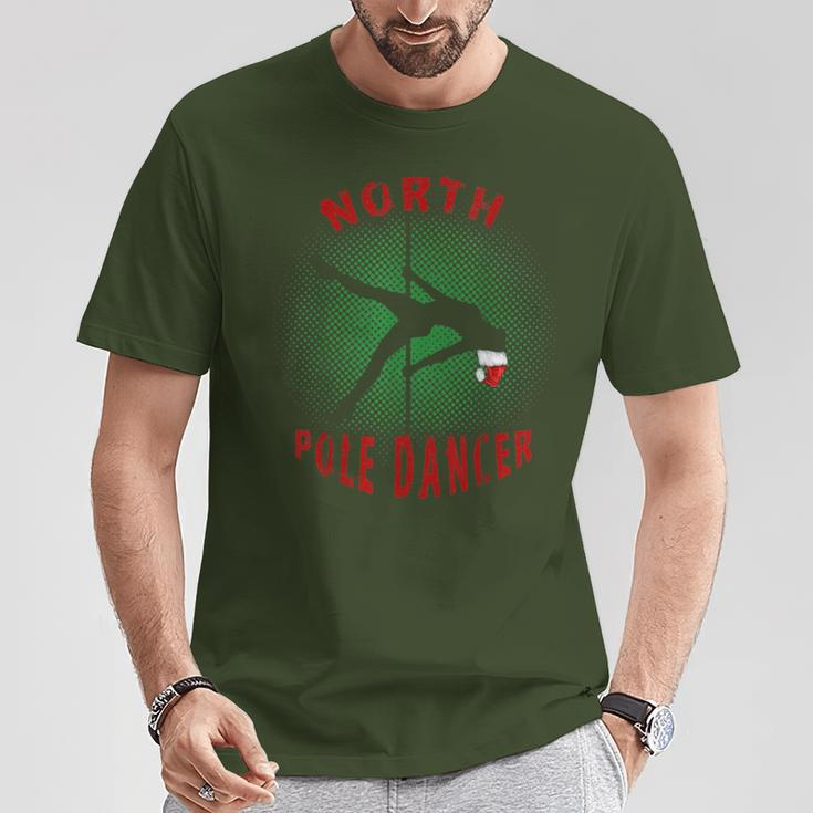 North Pole Dance With Santa Hat T-Shirt Unique Gifts