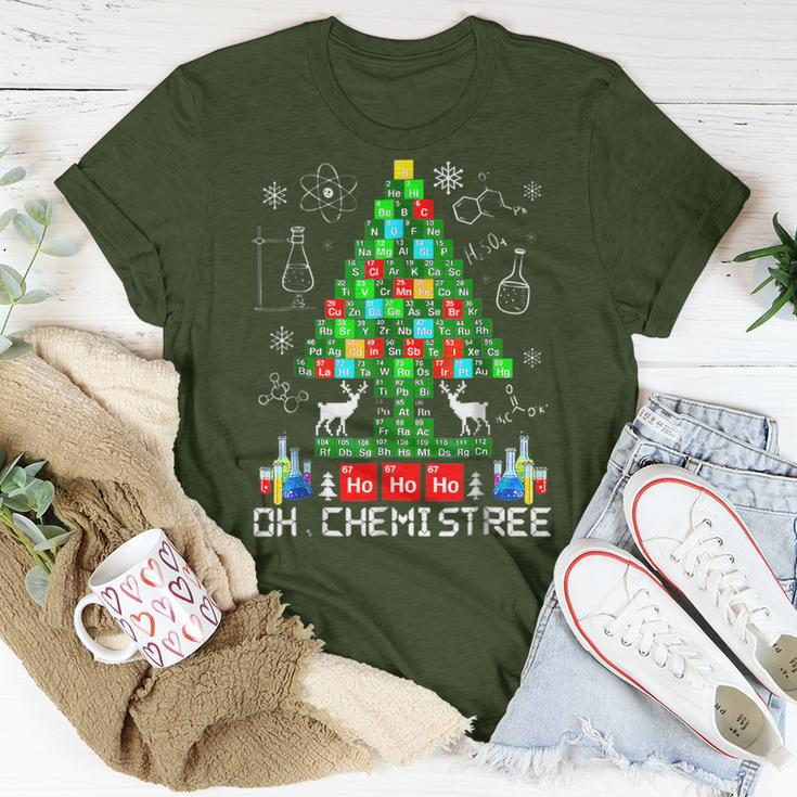 Oh Chemistree Science Christmas Tree Chemistry Chemist T-Shirt Unique Gifts