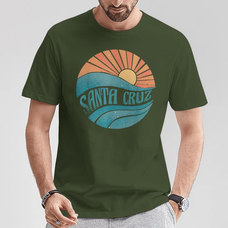 Retro Santa Cruz California Surfing Skate Graphic Santa Cruz T-Shirt Funny Gifts