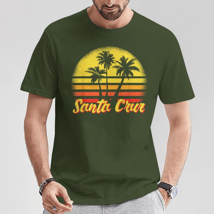 Santa Cruz Ca California 70S 80S Retro Vintage T-Shirt Lustige Geschenke