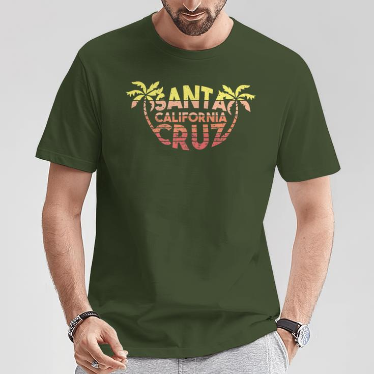 Santa Cruz Ca California Surfer 70S 80S Retro T-Shirt Lustige Geschenke