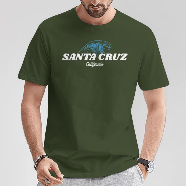 Santa Cruz California Vintage Retro 80S Surfer T-Shirt Lustige Geschenke