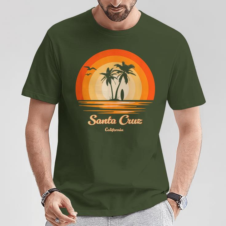 Santa Cruz California Vintage Retro Ca Surfing T-Shirt Unique Gifts