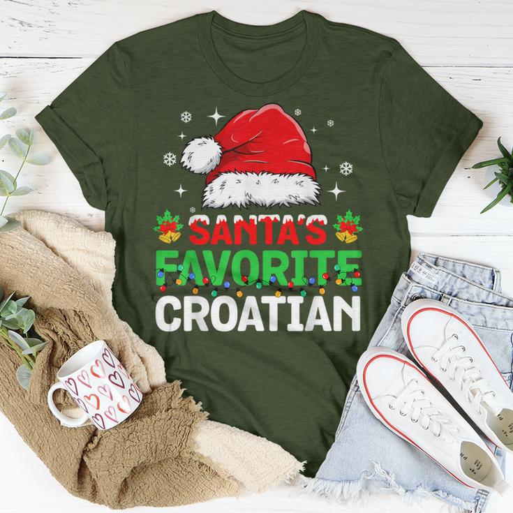 Santa's Favorite Croatian Christmas Family Matching T-Shirt Unique Gifts