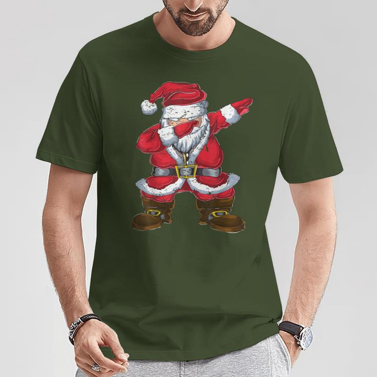 Tanzender Santa Claus Dabbing Weihnachtsmann Weihnachten T-Shirt Lustige Geschenke