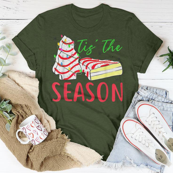 Tis The Season Little-Debbie Christmas Tree Cake Holiday T-Shirt Unique Gifts